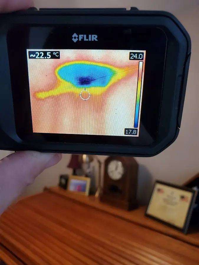 Thermal imaging inspection for water damage in Halfway